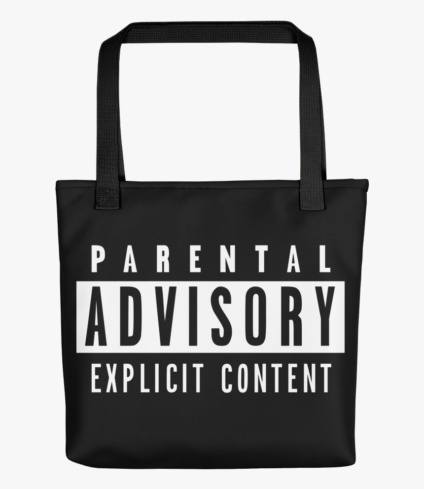 Parental Advisory Label Mockup Mockup Black - Tote Bag, HD Png Download