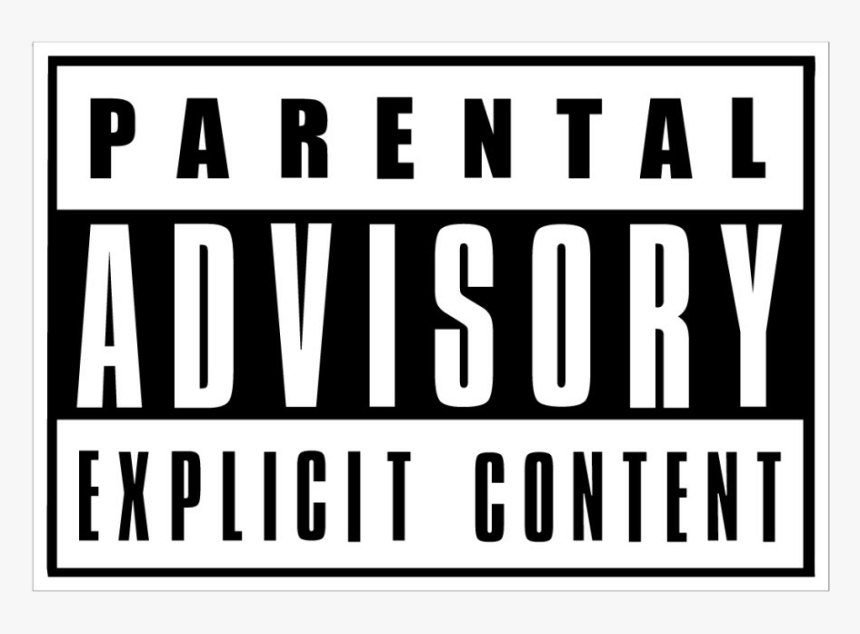 #parental #parentaladvisory #v2 #version2 #parentalcontrol - Black-and-white, HD Png Download