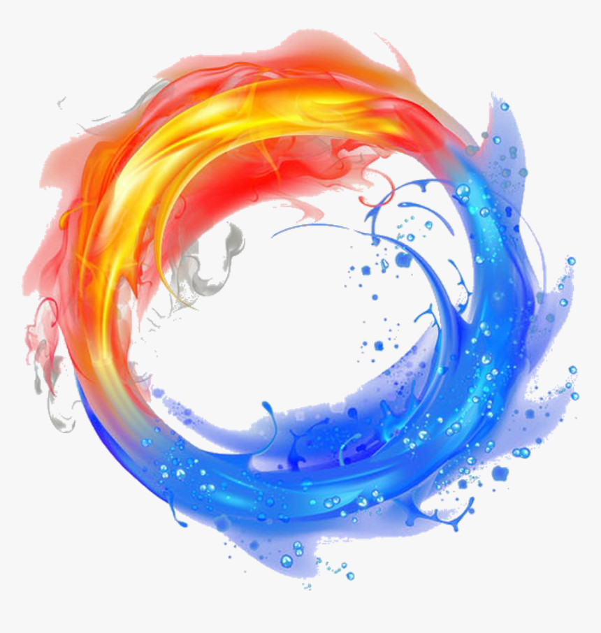 Effect Efeito Fire Flames Ice Fogo Chamas Gelo @luciano - Cool Images With White Background, HD Png Download
