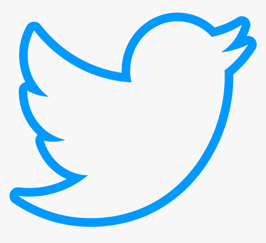 Edtechteacher Bird Blue Twitterbirdoutlineblue - White Twitter Bird Transparent, HD Png Download