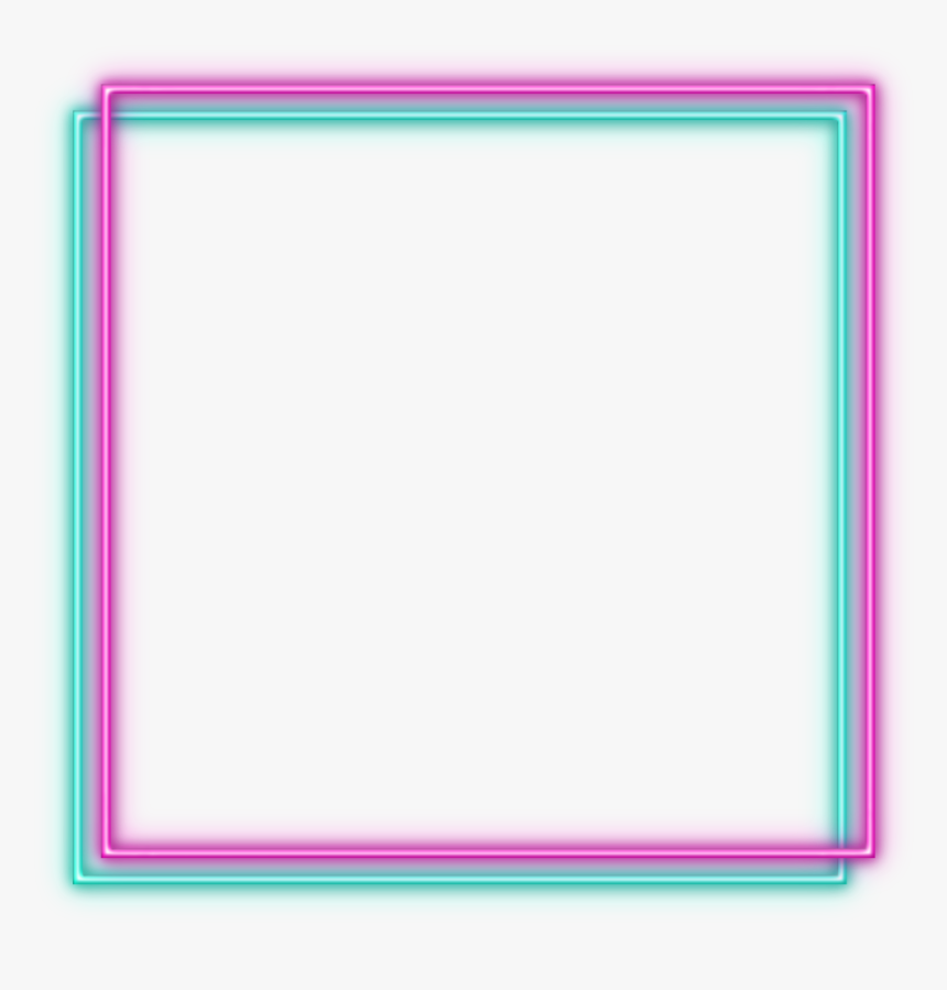 #light #neon #square #frame - Colorfulness, HD Png Download