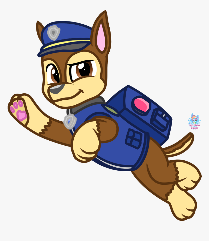 Paw Patrol Chase - Paw Patrol Rainbow Eevee, HD Png Download