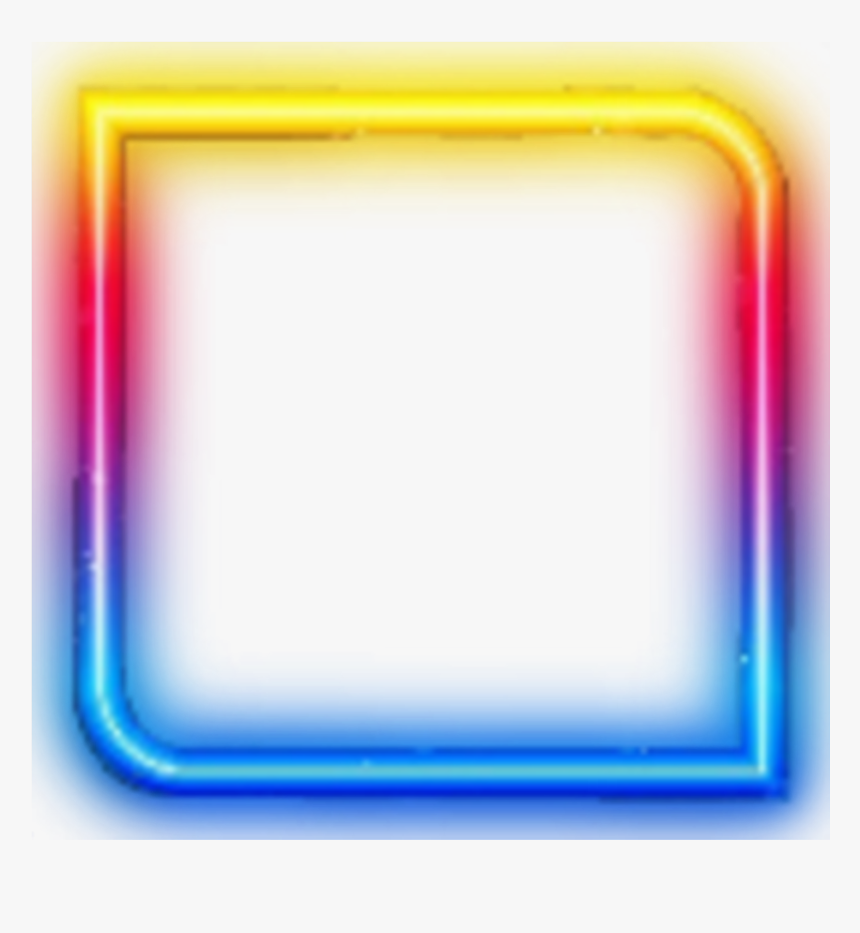 #ftestickers #frame #borders #square #neon #luminous - Majorelle Blue, HD Png Download
