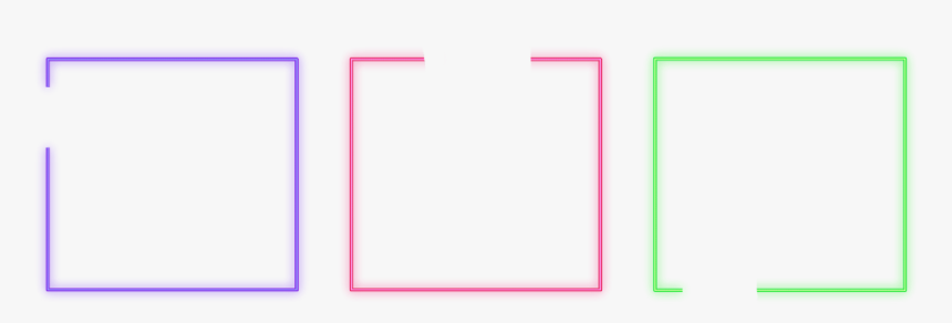 #glow #freetoedit #neon #square #colorful #frame #border - Colorfulness, HD Png Download