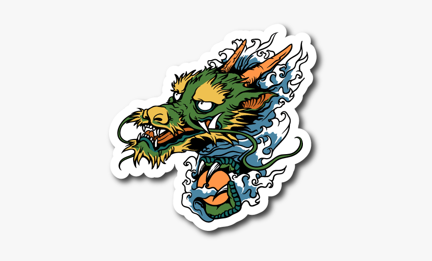 Japanese Dragon Sticker, HD Png Download