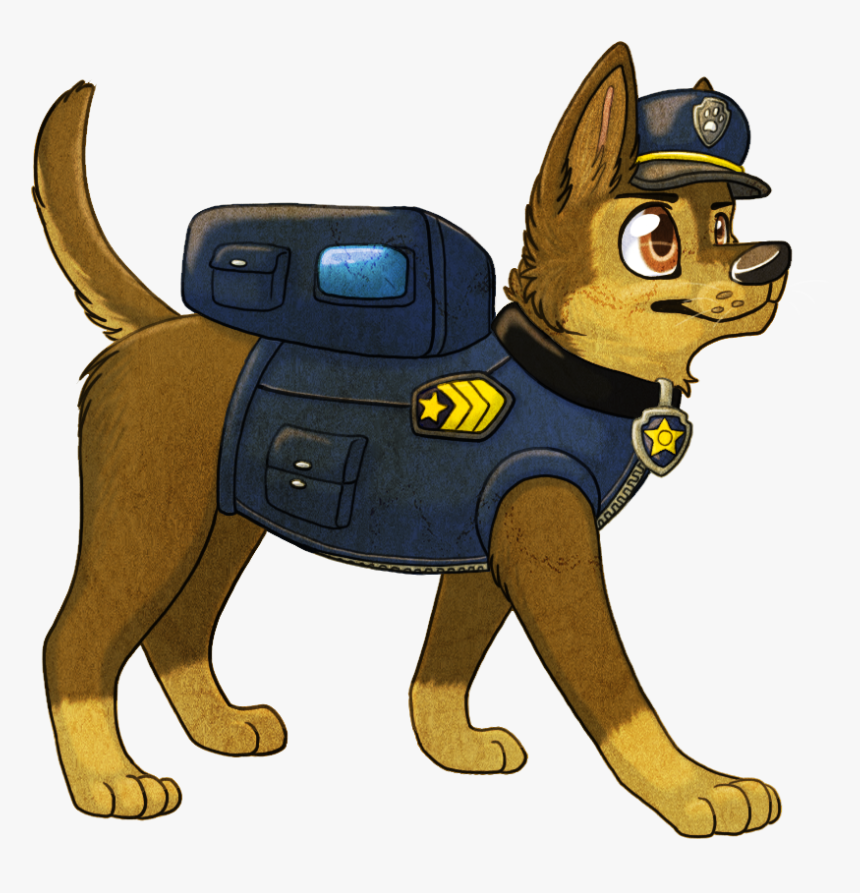 Paw Patrol Chase Fan Art, HD Png Download