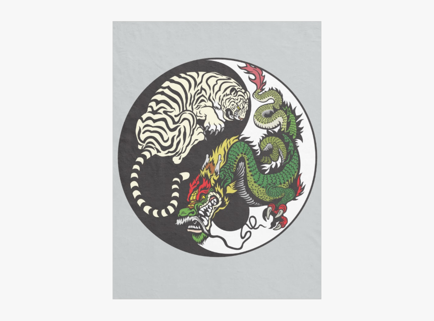 Yin Yang Dragon And Tiger, HD Png Download