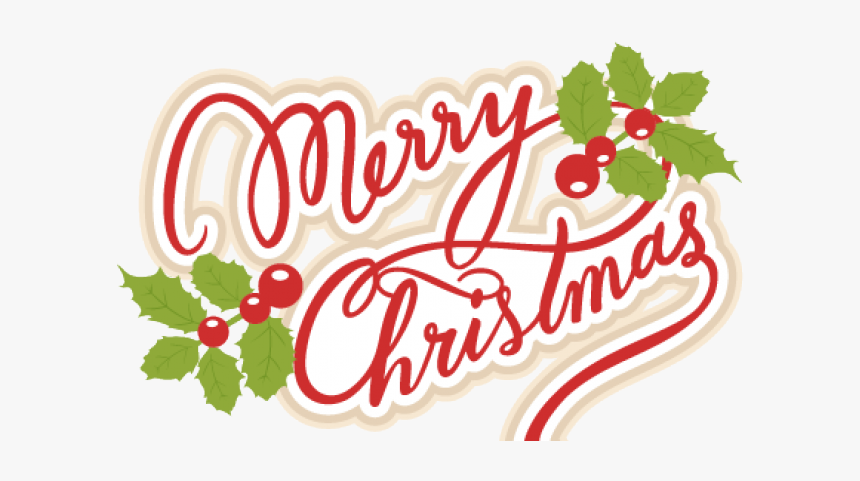 Clipart Merry Christmas Text, HD Png Download