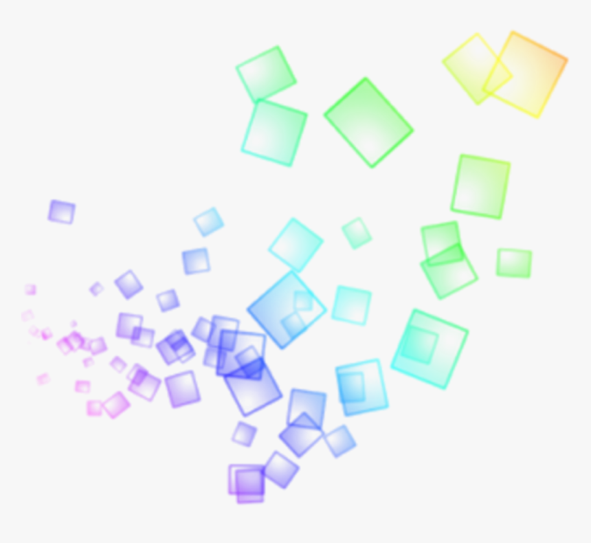 #ftestickers #effect #overlay #squares #neon #luminous - Transparent Picsart Png Hd, Png Download