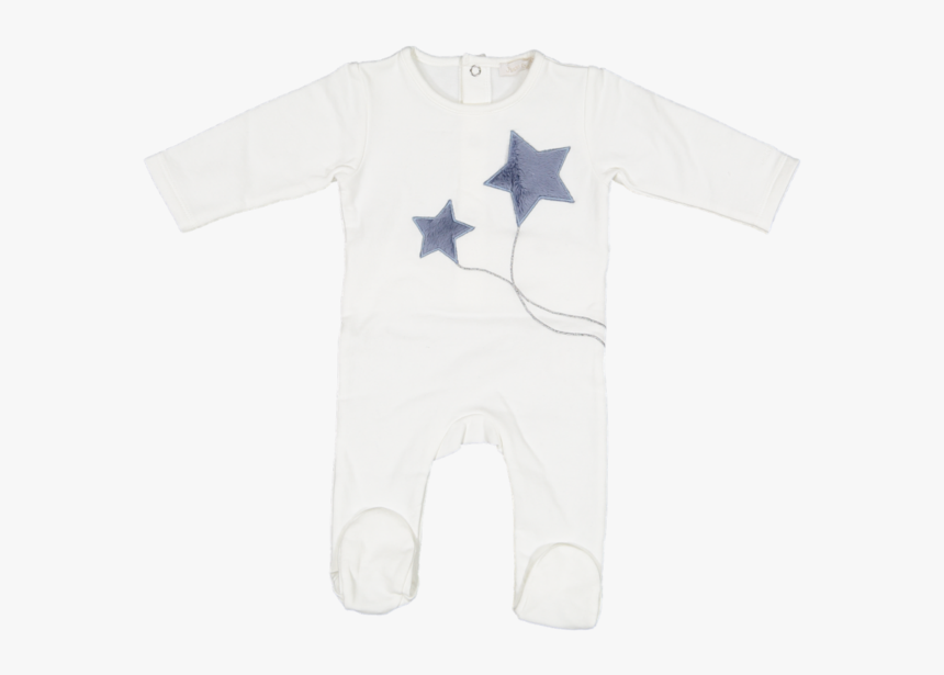 Juste Cle White And Blue Fur Star Footie - Star, HD Png Download