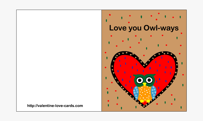 Free Printable Love You Always Card - Heart, HD Png Download
