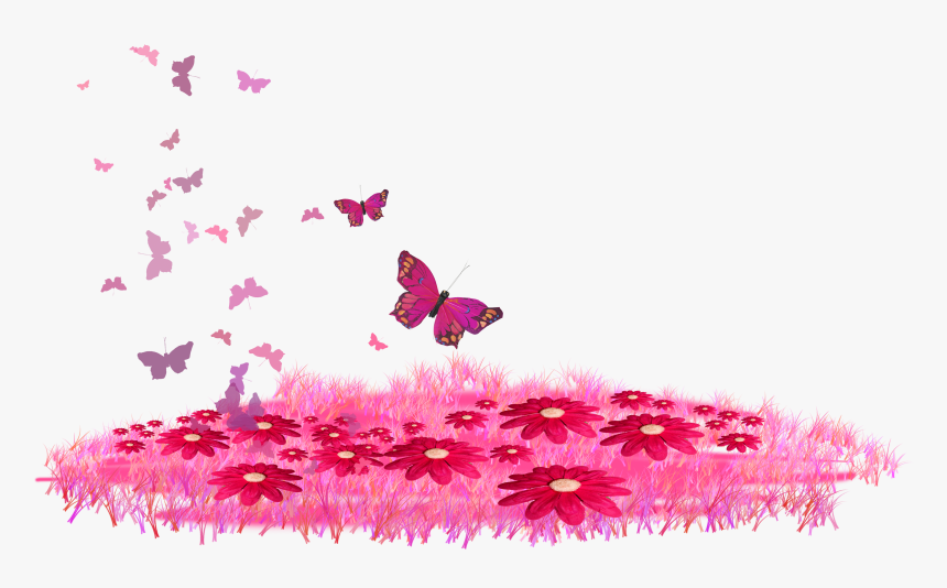 Cesped Con Flores Png, Transparent Png