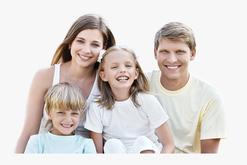 A Beautiful, 4 Person Family With Light Brown Hair - Insurance, HD Png Download