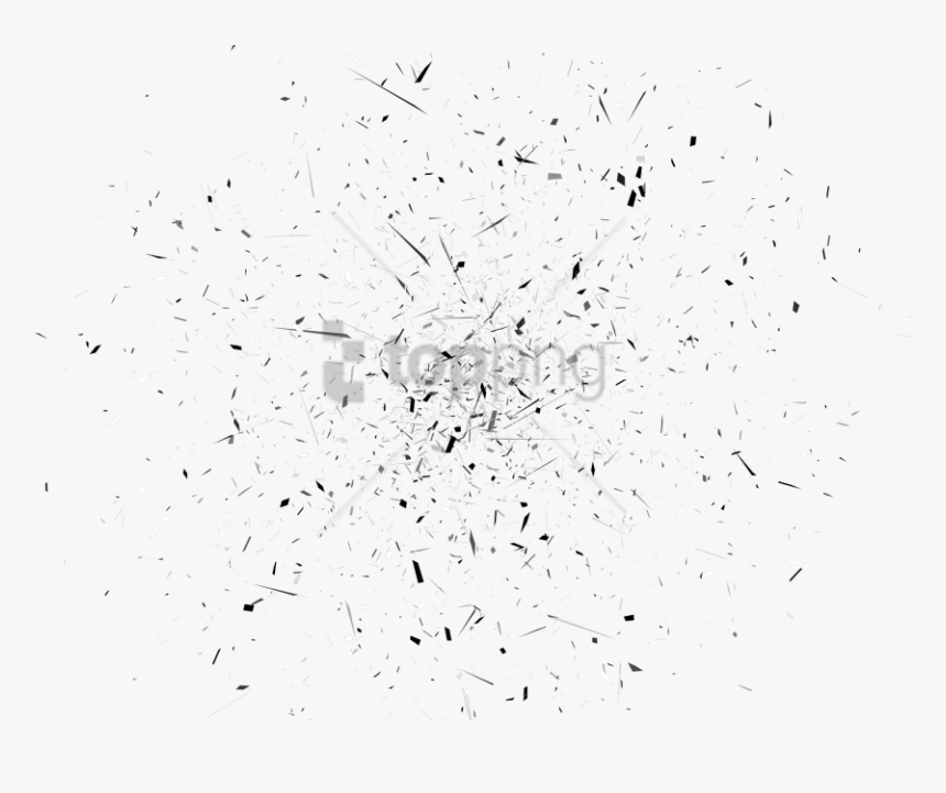 Shattered Effect Image With - Monochrome, HD Png Download