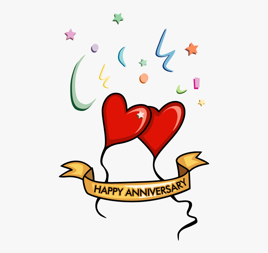 Clipart Friends Love You - Happy Wedding Anniversary Clip Art, HD Png Download