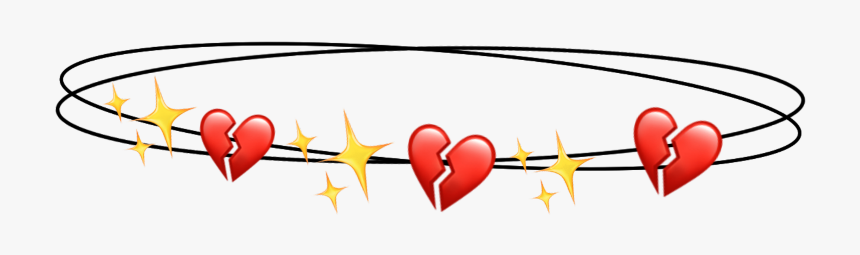 #freetoedit #headband #dizzy #head #band #rings #galaxy - Heart, HD Png Download