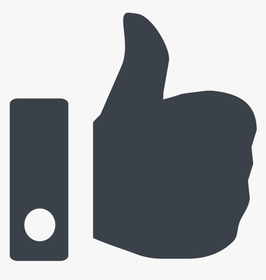 Black Like Button , Transparent Cartoons - Font Awesome Thumbs Up Icons, HD Png Download