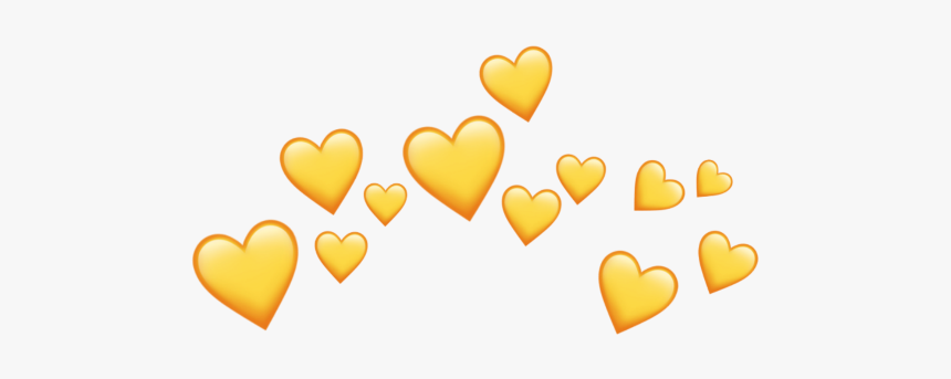 #crown #head #heart #kopf #krone #fanartofkai #yellow - Yellow Heart Crown Png, Transparent Png