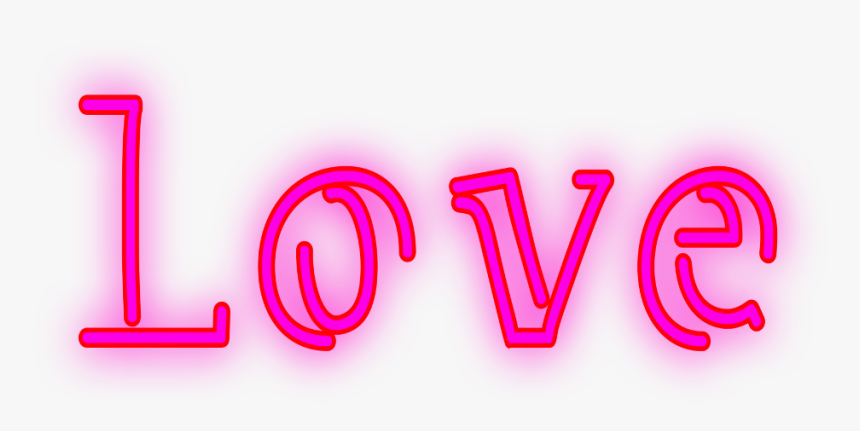 #love #neon #neonlove #ftestickers #valentinesday #valentinesday2019 - Graphics, HD Png Download