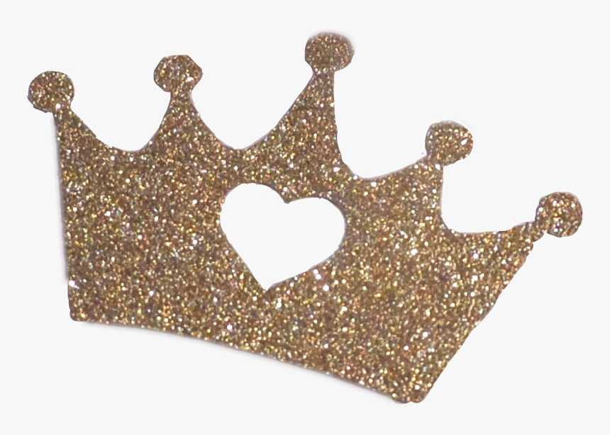 #crown #crowns #prettycrowns #pretty #queen #queencrown - Gold Crown With Heart Transparent, HD Png Download