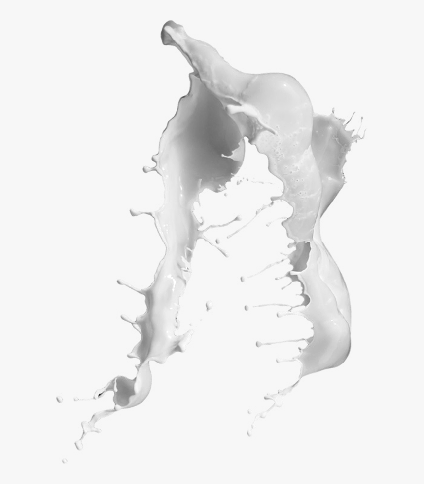 Chocolate And Milk Splash - Splash Chocolate White, HD Png Download