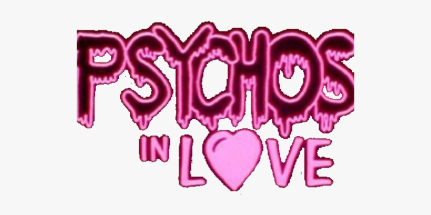 #love #pink #neon #neonfont #font #psychos #harleyquinn - Heart, HD Png Download