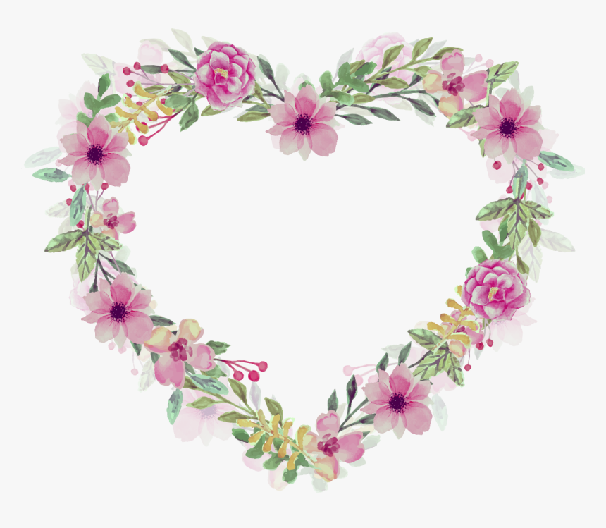 Watercolour Watercolor Ftestickers Flower Floral Frame - اسماء الله الحسنى السلام, HD Png Download