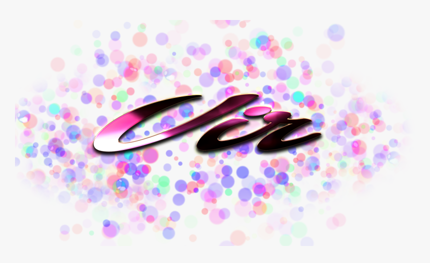 Vir Name Logo Bokeh Png - Selena Name, Transparent Png