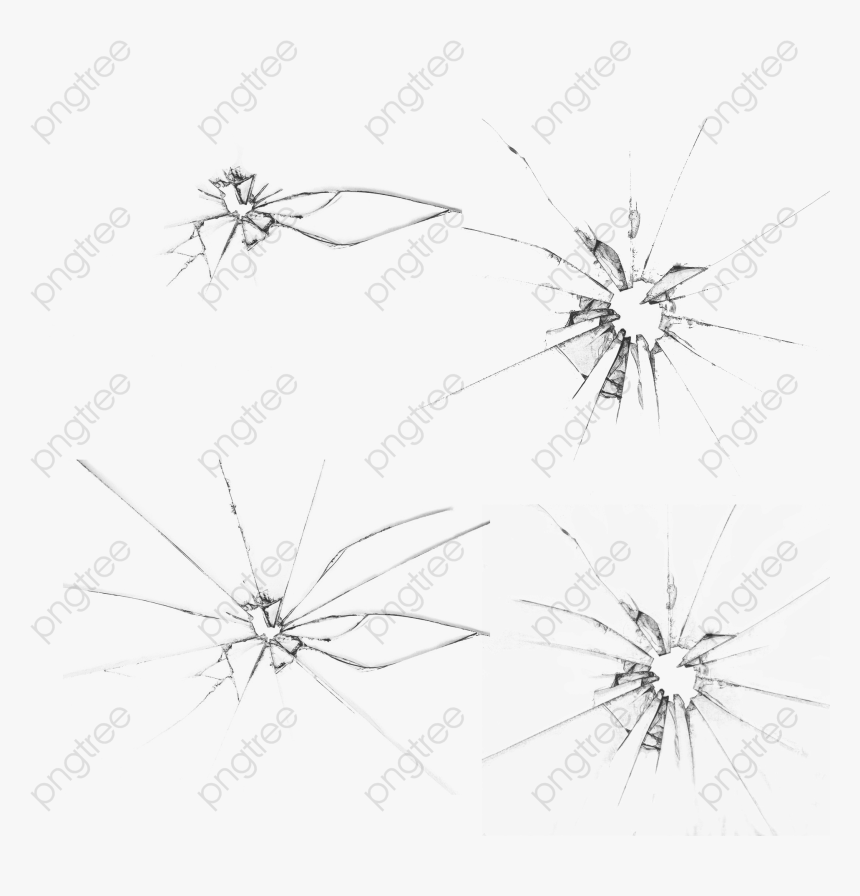 Shattered Glass Png Clear Broken Transparent Clipart - Drawing, Png Download
