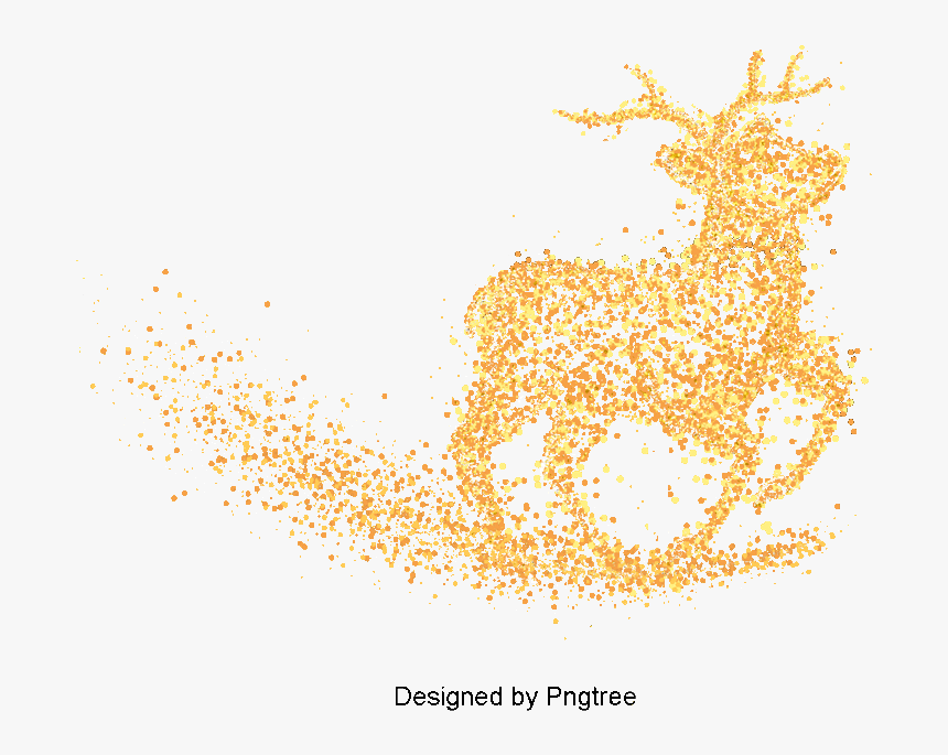 Bokeh Vector Golden - Luces Navidad Amarillas Png, Transparent Png