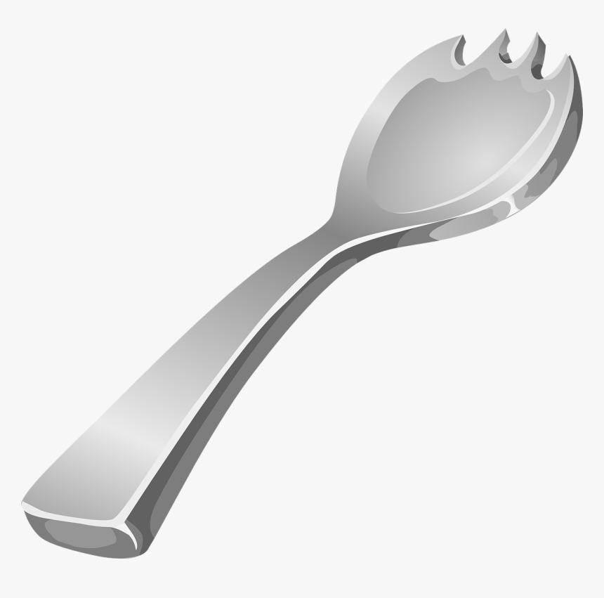 Fork Metallic Steel Free Photo - Spork Clipart, HD Png Download