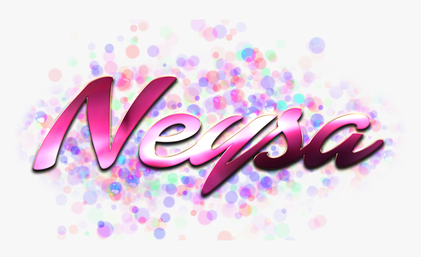 Neysa Name Logo Bokeh Png - Graphic Design, Transparent Png