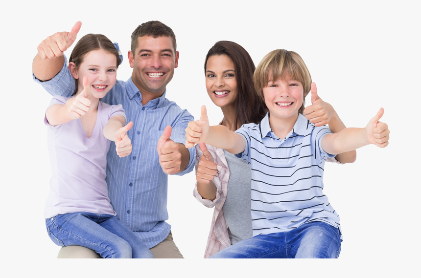 Robertson Home Inspection - Family With Thumbs Up, HD Png Download