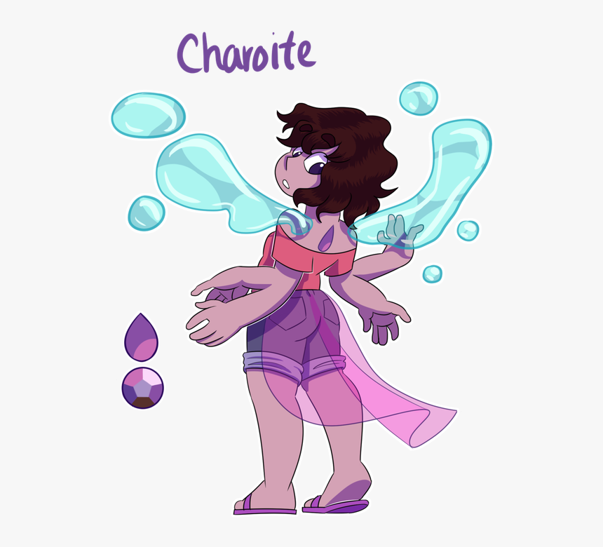 Josh Ruiz - Charoite Garnet And Lapis Fusion, HD Png Download