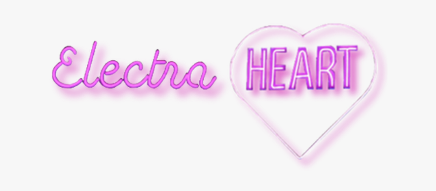 #heart #electraheart #electra #neon #love #cute #purpleneonheart - Heart, HD Png Download