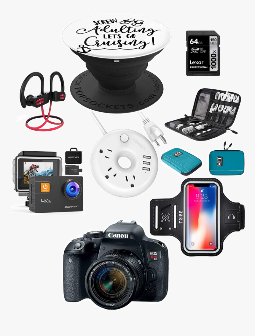 Shoppingelectronics - Canon Rebel T7i Kit, HD Png Download