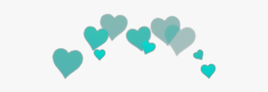 Transparent Heart Crown Filter, HD Png Download