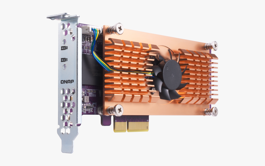 Qnap Qm2 2p 244a Dual M 2 22110, HD Png Download