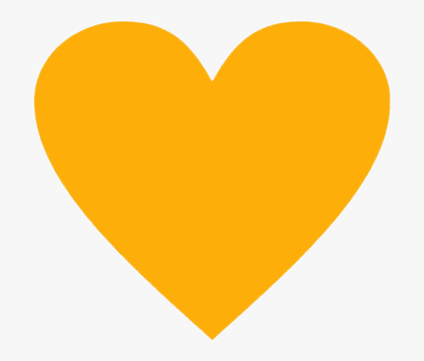 #heart #yellowheart #heart #gold #goldheart - Yellow Love Heart, HD Png Download