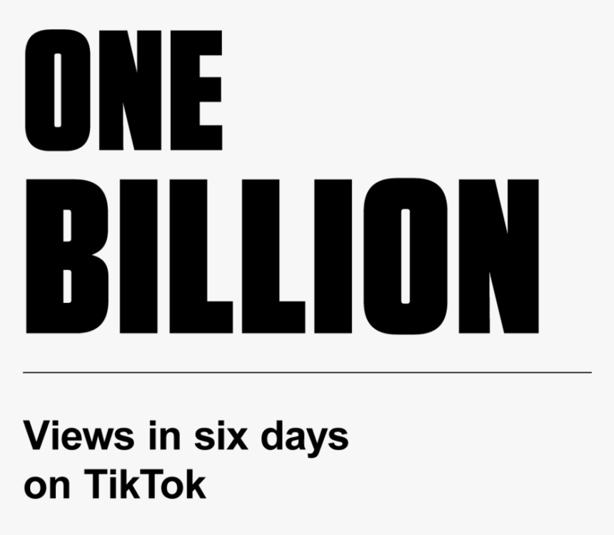 One Billion Views Tiktok - Technically The Glass Is Always, HD Png Download
