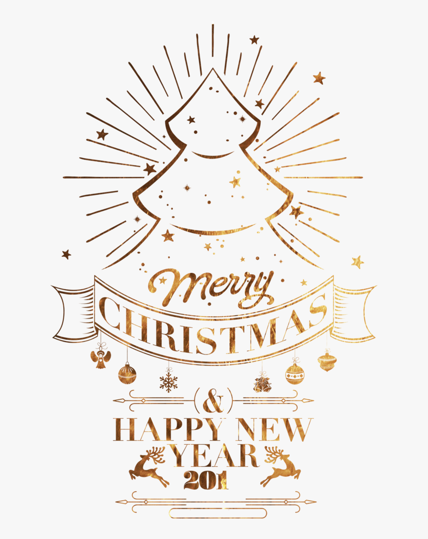 圣诞节艺术字christmas图片 - Illustration, HD Png Download