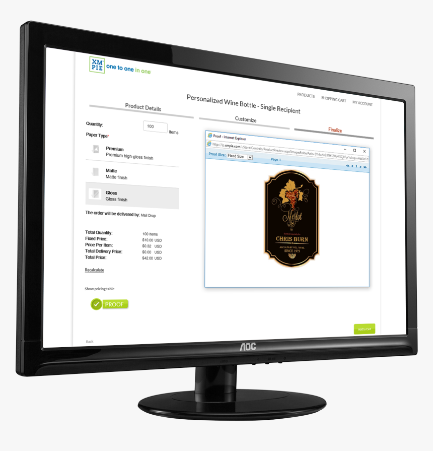 Computer Monitor, HD Png Download