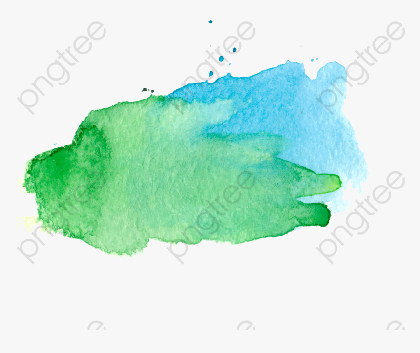 Watercolor Splash Png Green Clipart Creative Ink Category - Watercolor Painting, Transparent Png