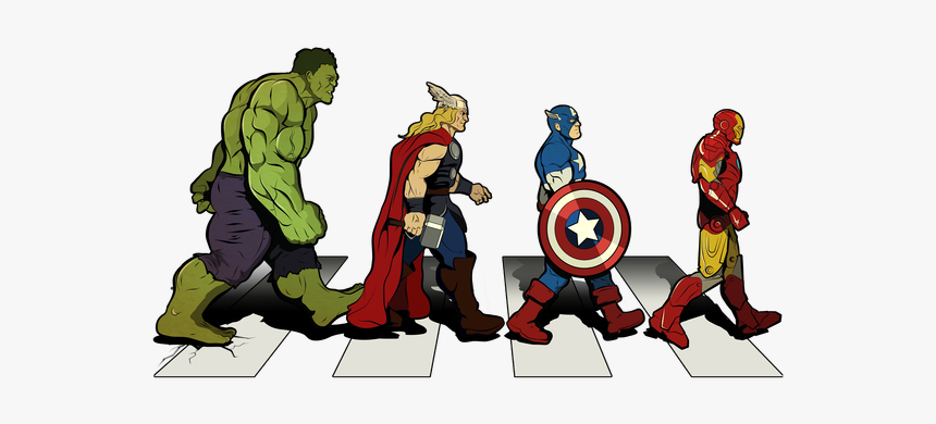 Avengers Abbey Road, HD Png Download