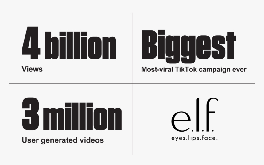 Elf Eyeslipsface Tiktok Campaign Results - Parallel, HD Png Download