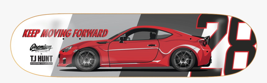 Tj Hunt X Premium Art Skate Deck - Tj Hunt Keep Moving Forward, HD Png Download