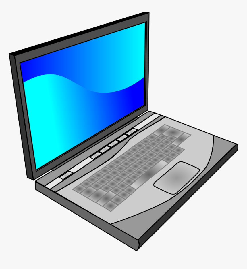 Portable Bleu - Laptop, HD Png Download