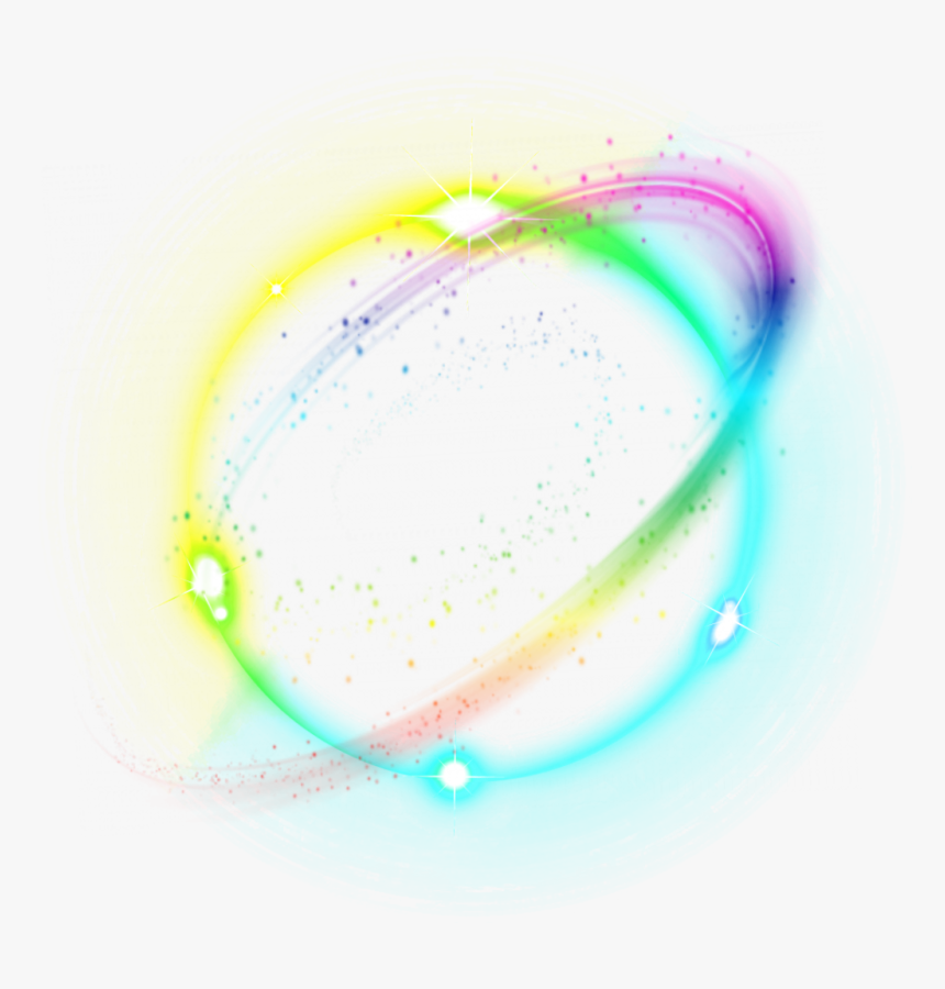#light #lighteffect #neon #glow #bokeh #rainbow #border - Body Jewelry, HD Png Download