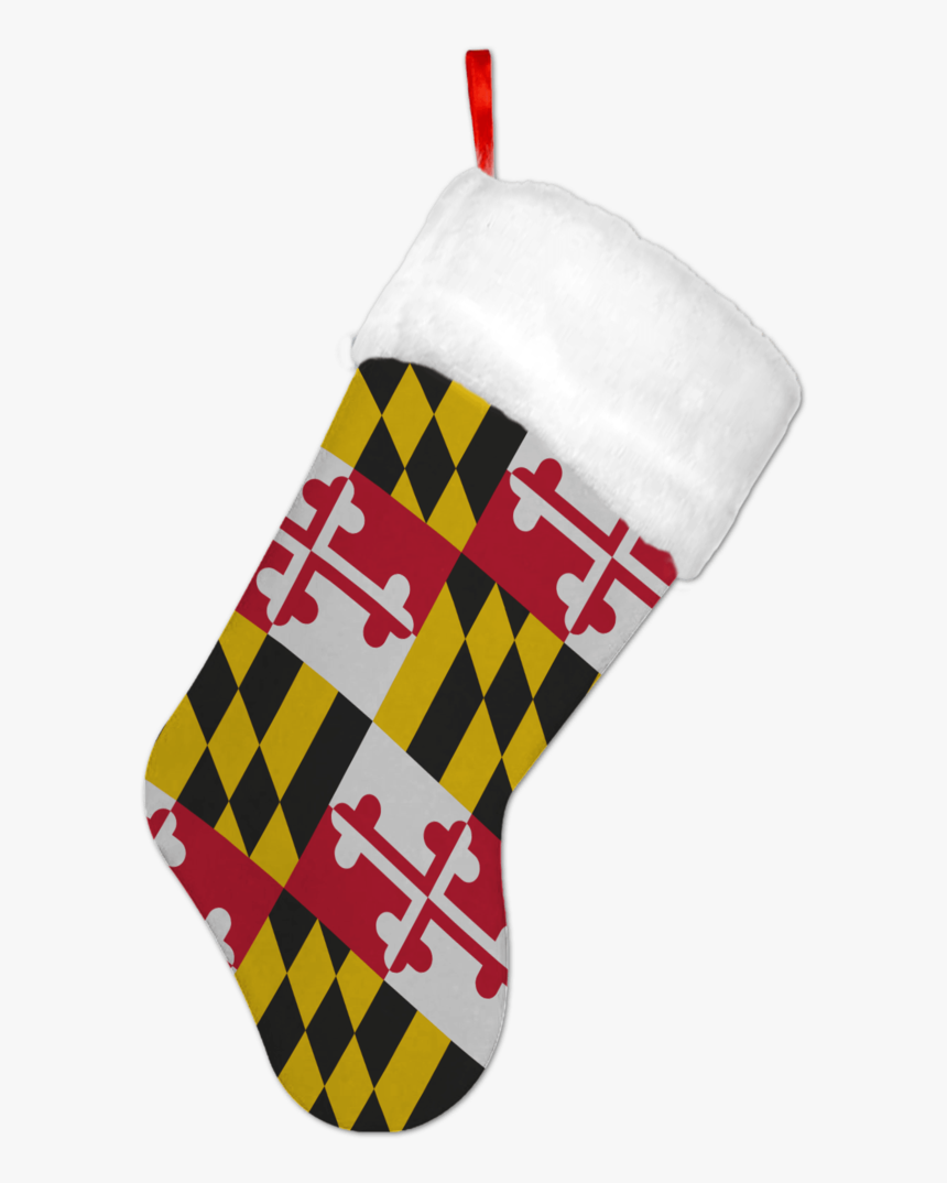 Christmas Stockings Free Png Transparent Background - Maryland State Flag, Png Download