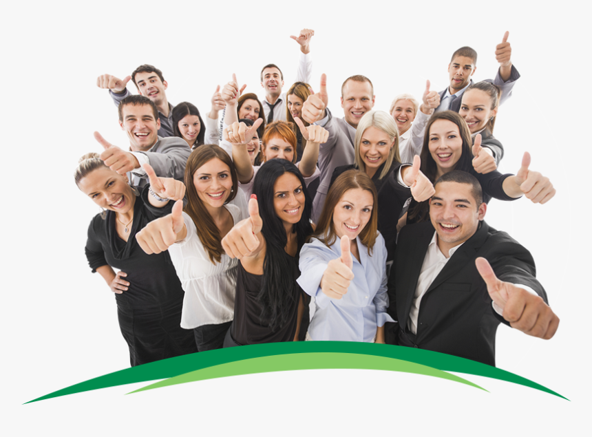 Funded People - Thumbs Up Group Png, Transparent Png